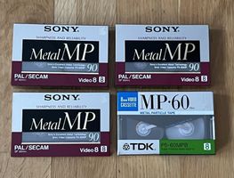 Video 8 mm Leerkassetten Sony TDK neu, eingeschweisst, OVP