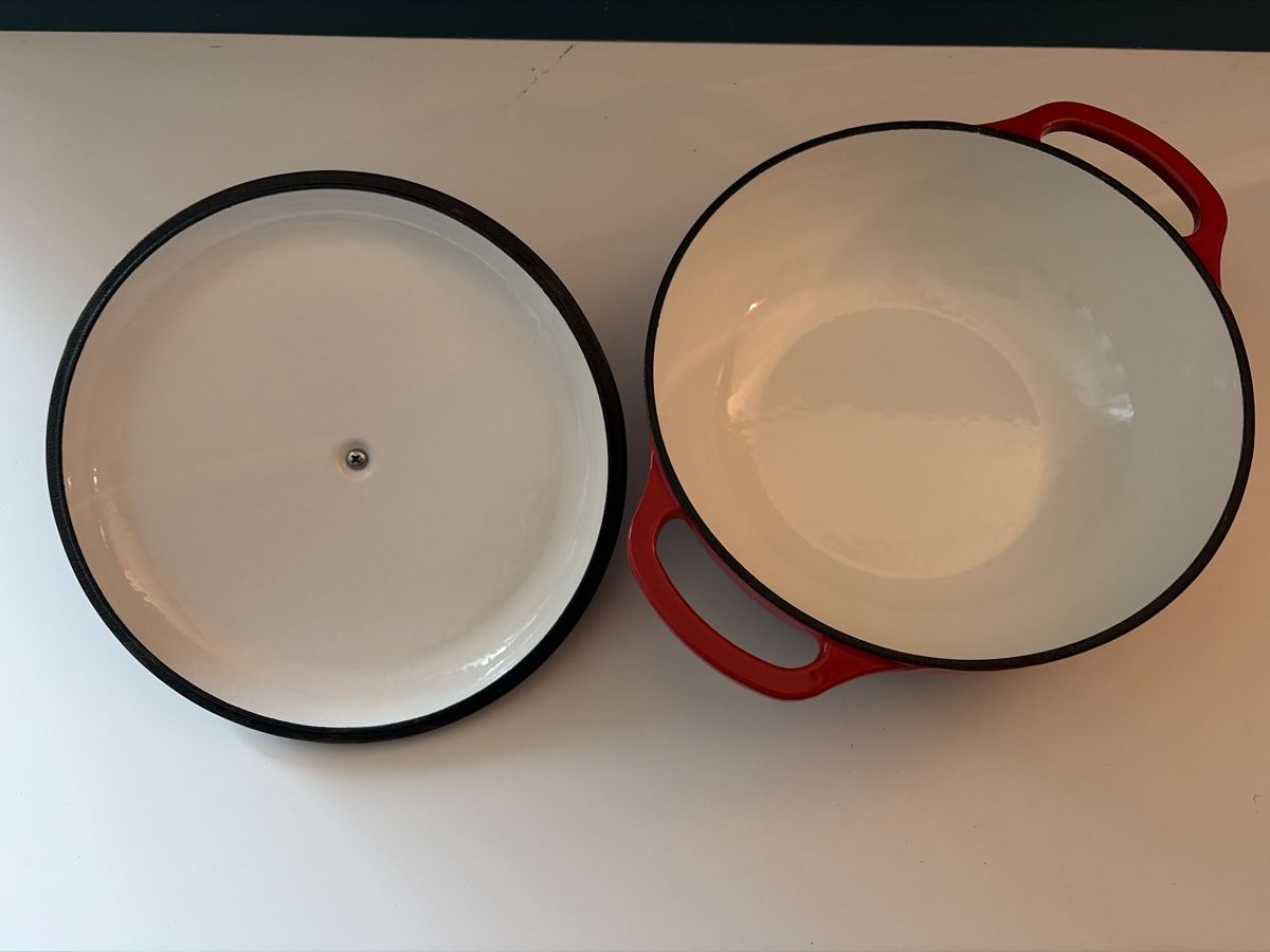 Pyrex Pentole: Pyrex Gusseisen Bräter Rot 24cm NEUWERTIG – Usato da Winterthur venduto da silen 3