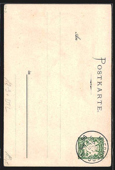 Ganzsachen: Litho Nürnberg, 13. General-Versammlung – Gebraucht aus Berlin von bartko-reher 1