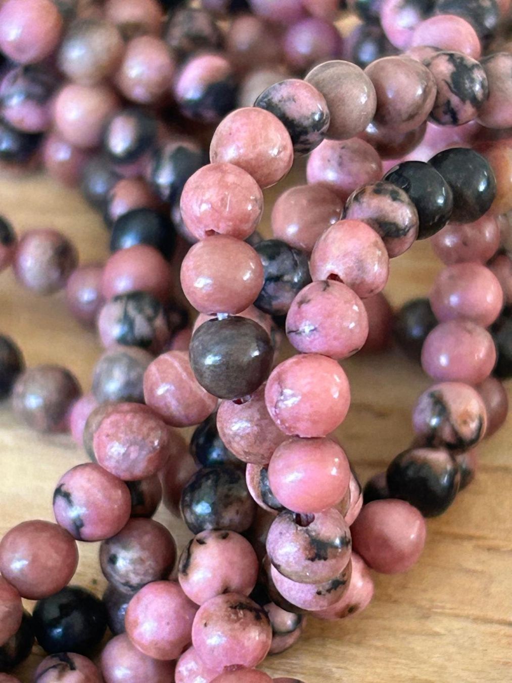 Pietre preziose: Strang echte Rhodochrosit Kugeln 4 mm – Nuovo e nell'imballaggio originale da Niederrohrdorf venduto da Ytobi