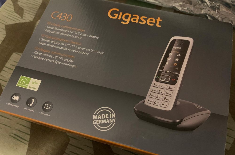 Gigaset C430 Telefono Cordless Con Display Da 1,8 Pollici | Versione Tedesca | Utilizzo Compatibile Solo In Germania