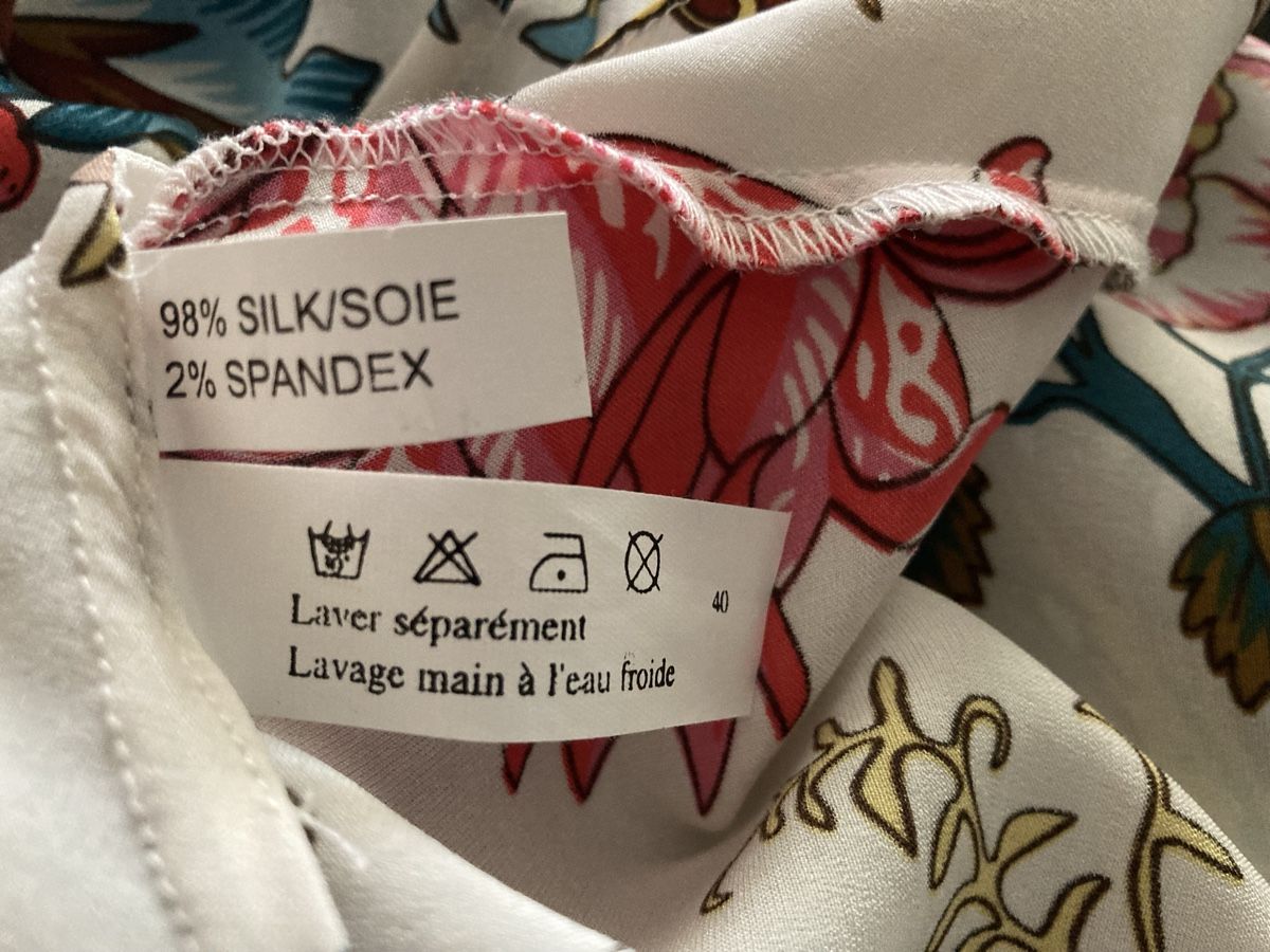 Top: Neu: Marjolaine Seidentop, Gr. 40, Blumenmuster – Nuovo e nell'imballaggio originale da Stetten AG venduto da Hanya 7