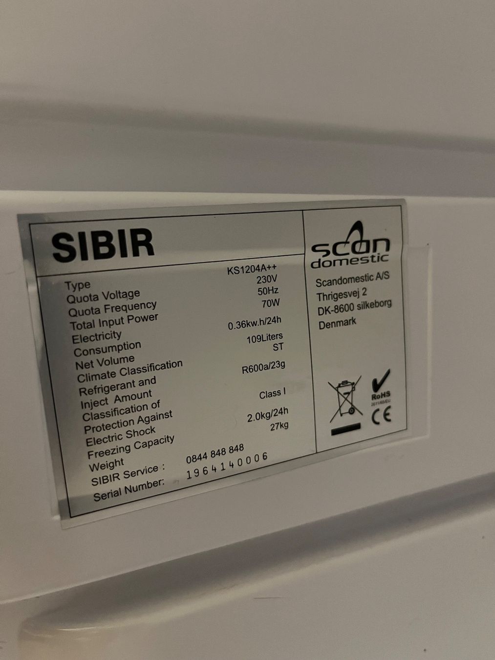 Sibir Frigoriferi: Kühlschrank Sibir KS 1204 mit Gefrierfach, freistehend – Usato da Zürich venduto da nuesim 4