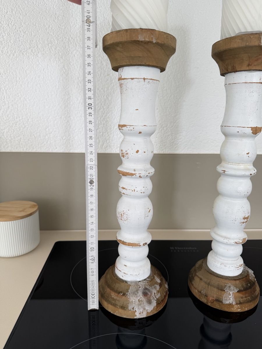 Portacandele: 2 Kerzenständer Shabby Chic, 39cm – Usato da Bannwil venduto da Anoia 1