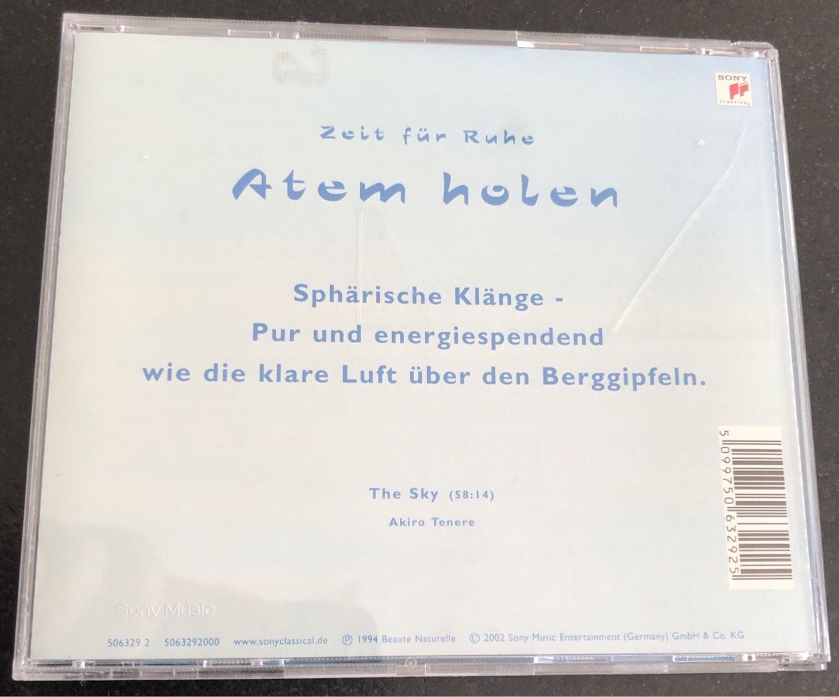 CDs: Entspannungsmusik CD, Atem holen – Gebraucht aus Hinwil von anj_w882 1