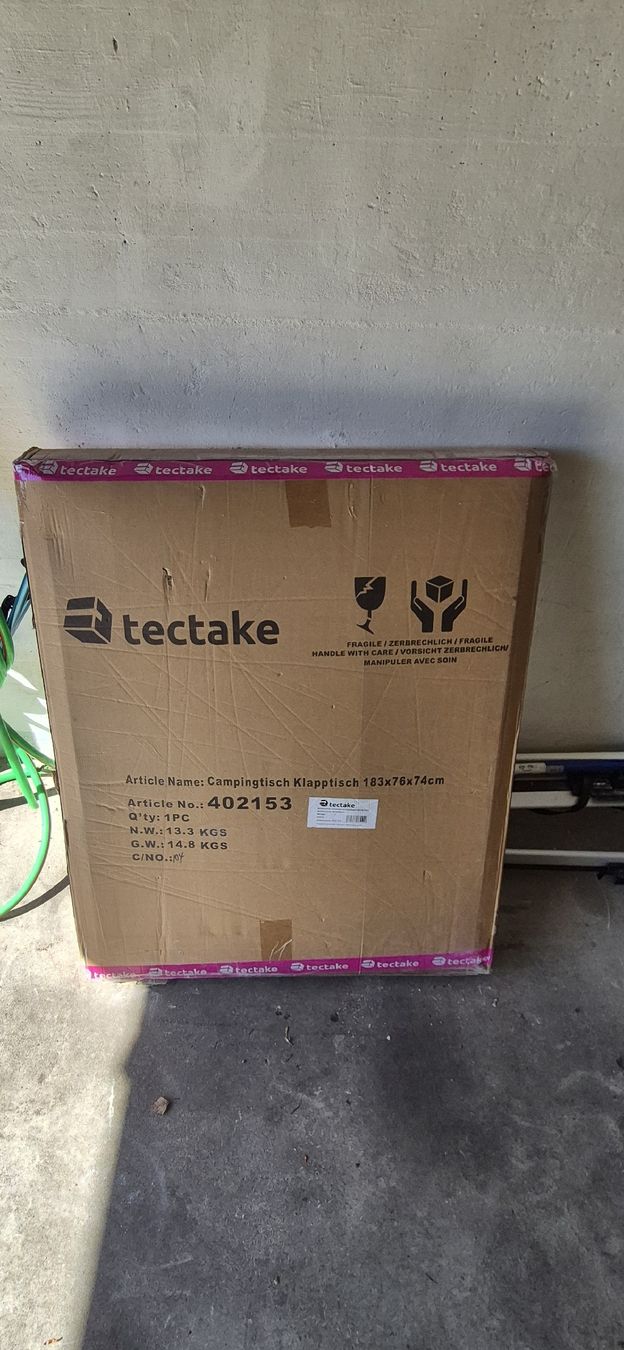 TecTake Tavoli: Camping Klapptisch 183x76x74cm – Nuovo e nell'imballaggio originale da Braunau venduto da Benn80 1