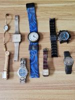 Lot de 8 montres anciennes et modernes Mirexal, Swatch...