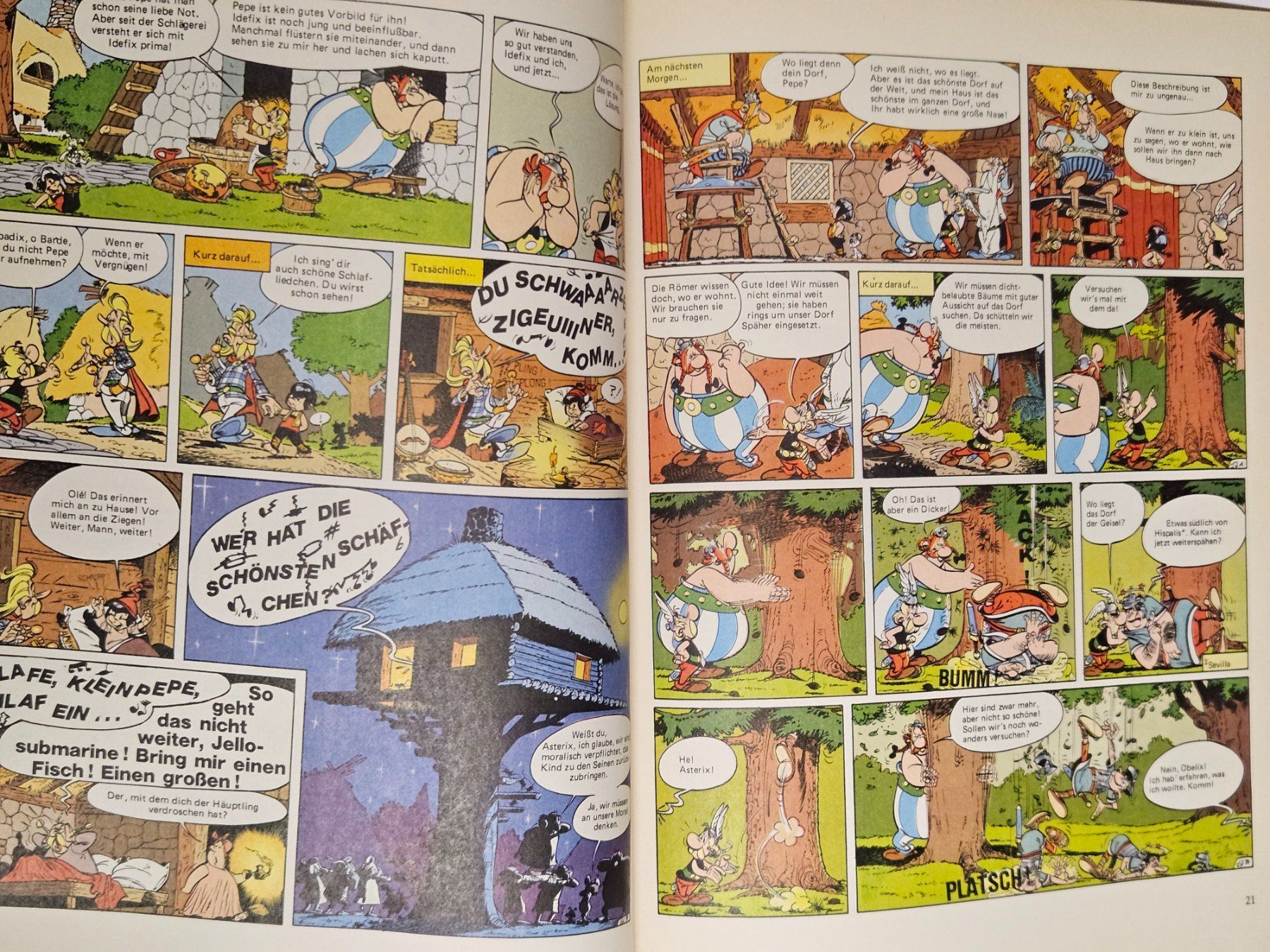 Fumetti: Asterix in Spanien - Band 9 - 1. Auflage 1973 – Usato da Oberdorf BL venduto da BaldenEagle 2
