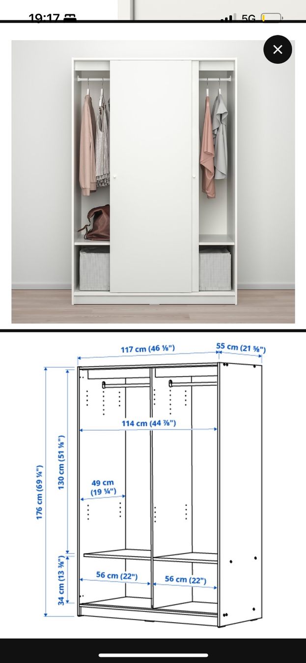 Ikea Armadi: Armoire IKEA KLEPPSTAD – Usato da Fribourg venduto da sel_h59l 1