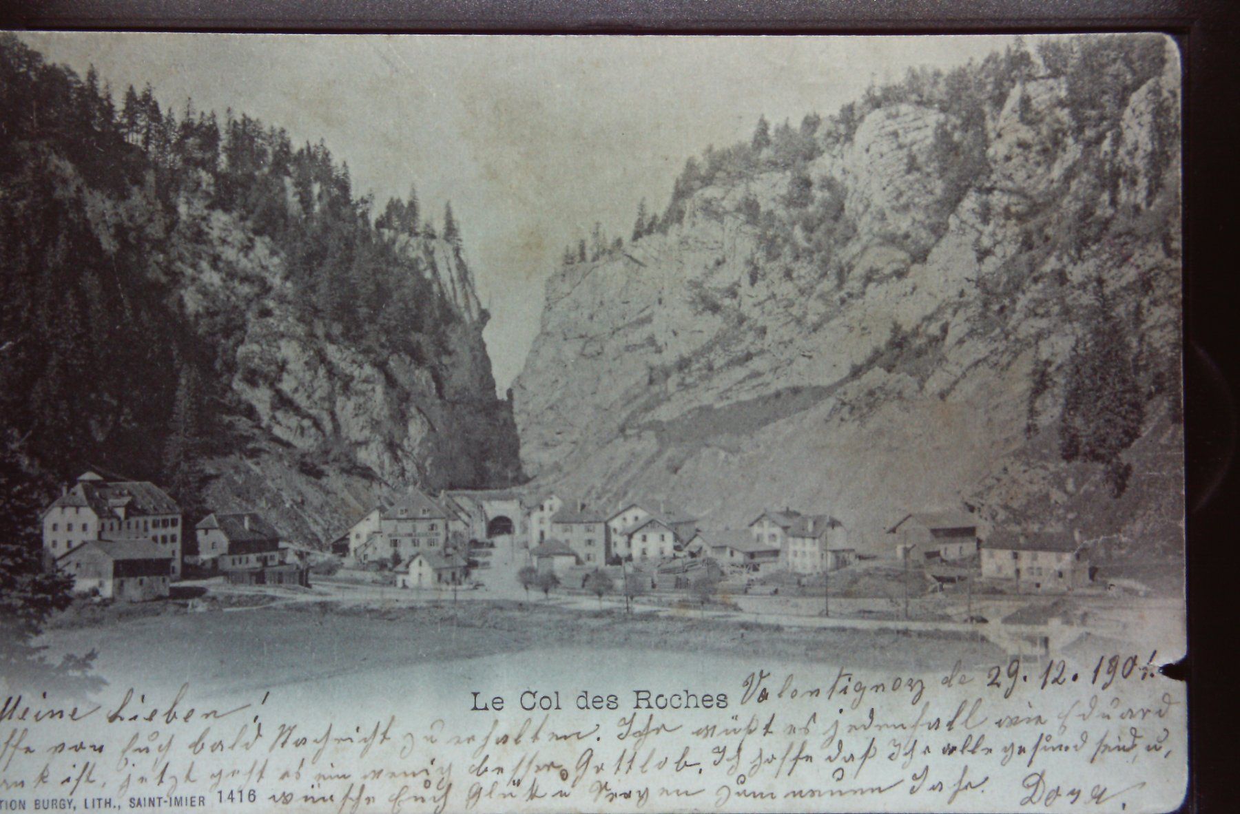 Cartoline postali: Le col des roches – Usato da Le Locle venduto da Roger46