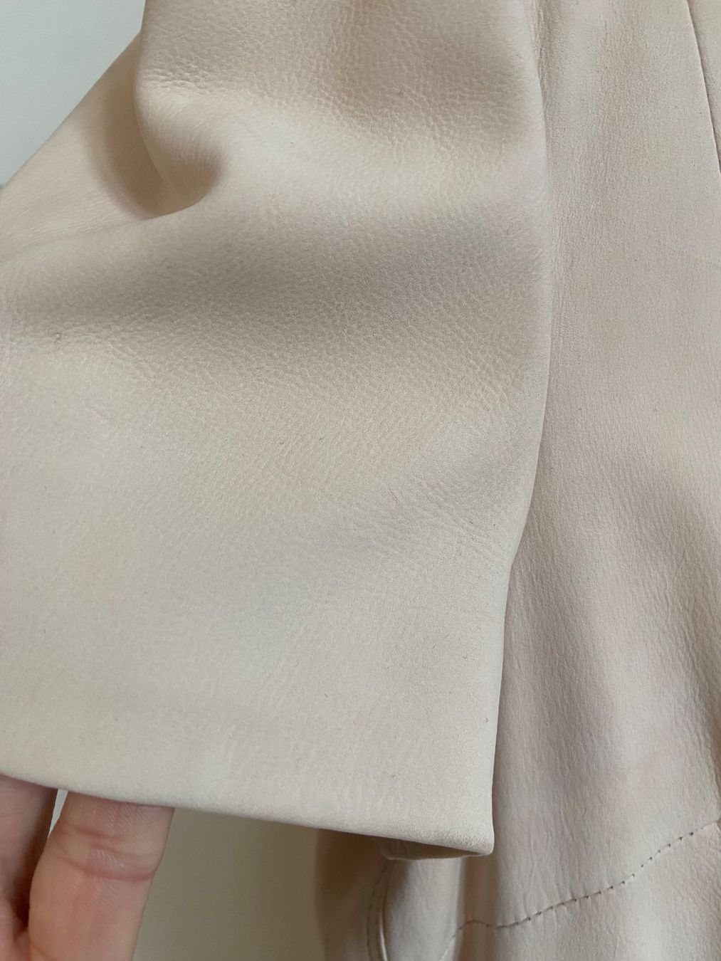 Burberry Vestiti: Burberry - Lederkleid, Gr. 38, puderfarben – Usato da Zürich venduto da Johanna028 3