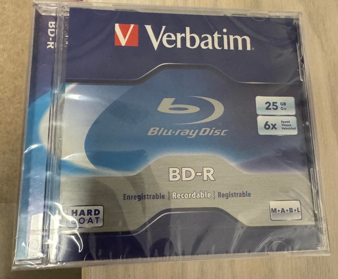 Alle DVDs: Verbatim Blu-ray BD-R 25GB – Neu und originalverpackt aus Kriens von waedu1965