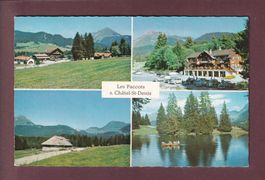 LES PACCOTS - 4 images - 1970 Oblitération train