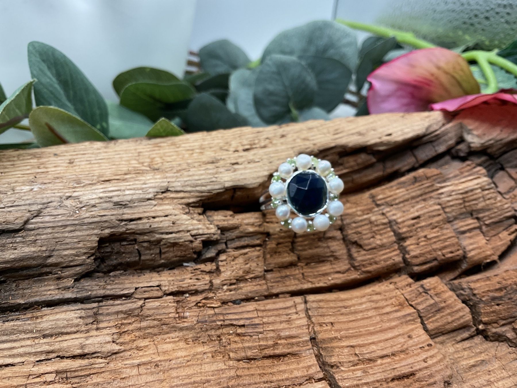 Anelli: Silberring mit Opal und Perlen. Gr.55 – Nuovo (secondo la descrizione) da luzern venduto da Alpendorf1 1