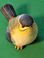 Wunderschön bemalter Vogel, H 12cm, D 9cm, für Dekoration