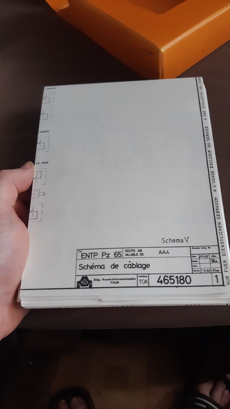 Schweizer Armee Uniformi: char de dépannage 65 (24 Schémas) – Usato da Chésopelloz venduto da Toino95 2