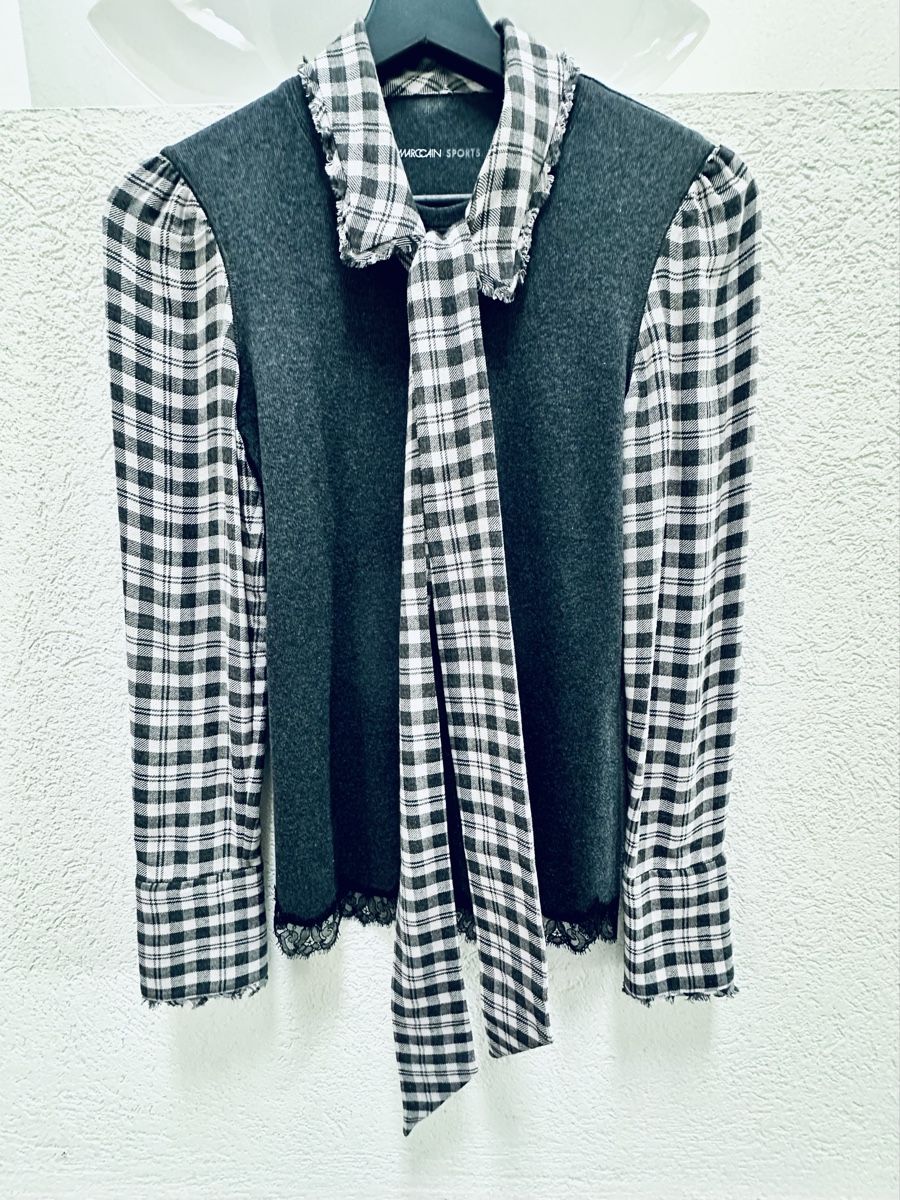 Marc Cain T-shirt: Marc Cain Langarm Shirt/ Schluppenshirt – Nuovo (secondo la descrizione) da Buchs ZH venduto da KittyInStyle