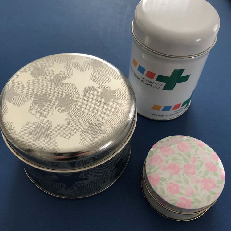 Amosfun Goldene Blechdosen 4 Stück - Runde Vorratsdosen Mit Deckel