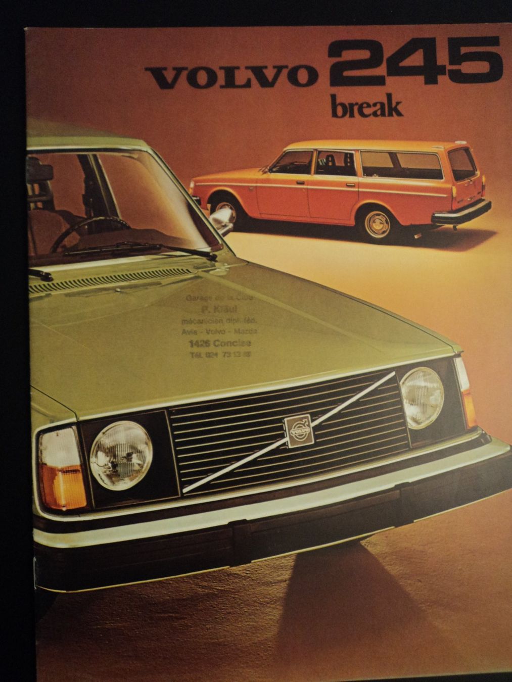 Volvo Documenti: Prospekt Volvo 245 break 1975 – Usato da Schwarzenburg venduto da modelCARama
