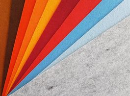BASTELFILZ-SET 10 Platten 30x30 cm, Set 25 felt