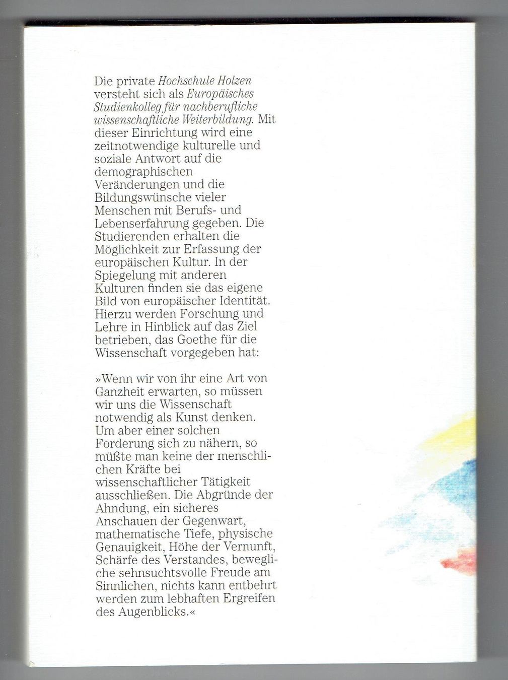 Bücher: Wissenschaft als Kunst denken – Gebraucht aus Flims - Dorf von Stagediver 1