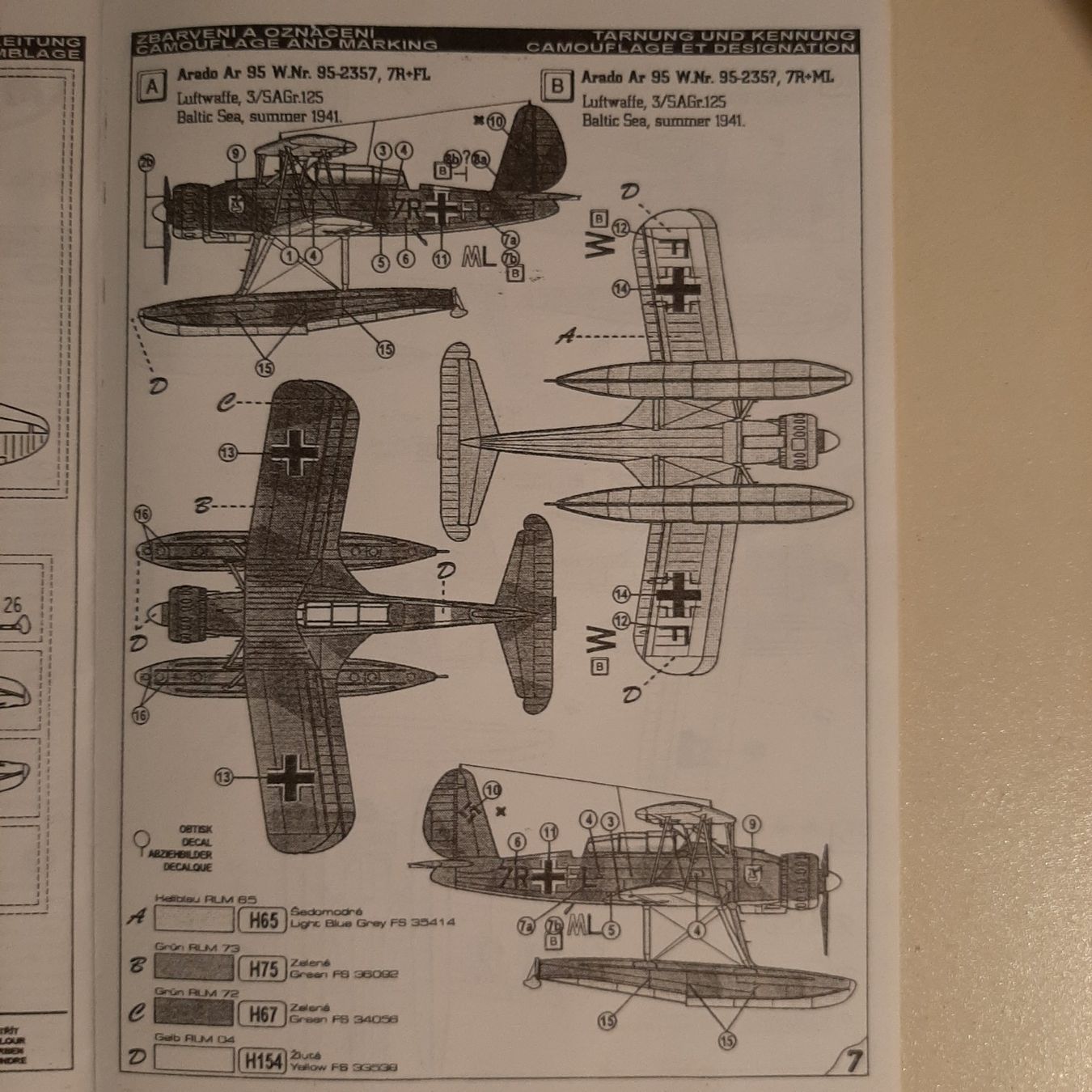 Arado Kit di modellismo & Modellini statici: 475 ... Arado Ar 95 A/W 1 ... MPM 72082 – Nuovo (secondo la descrizione) da Bonstetten venduto da Benibanny59 1