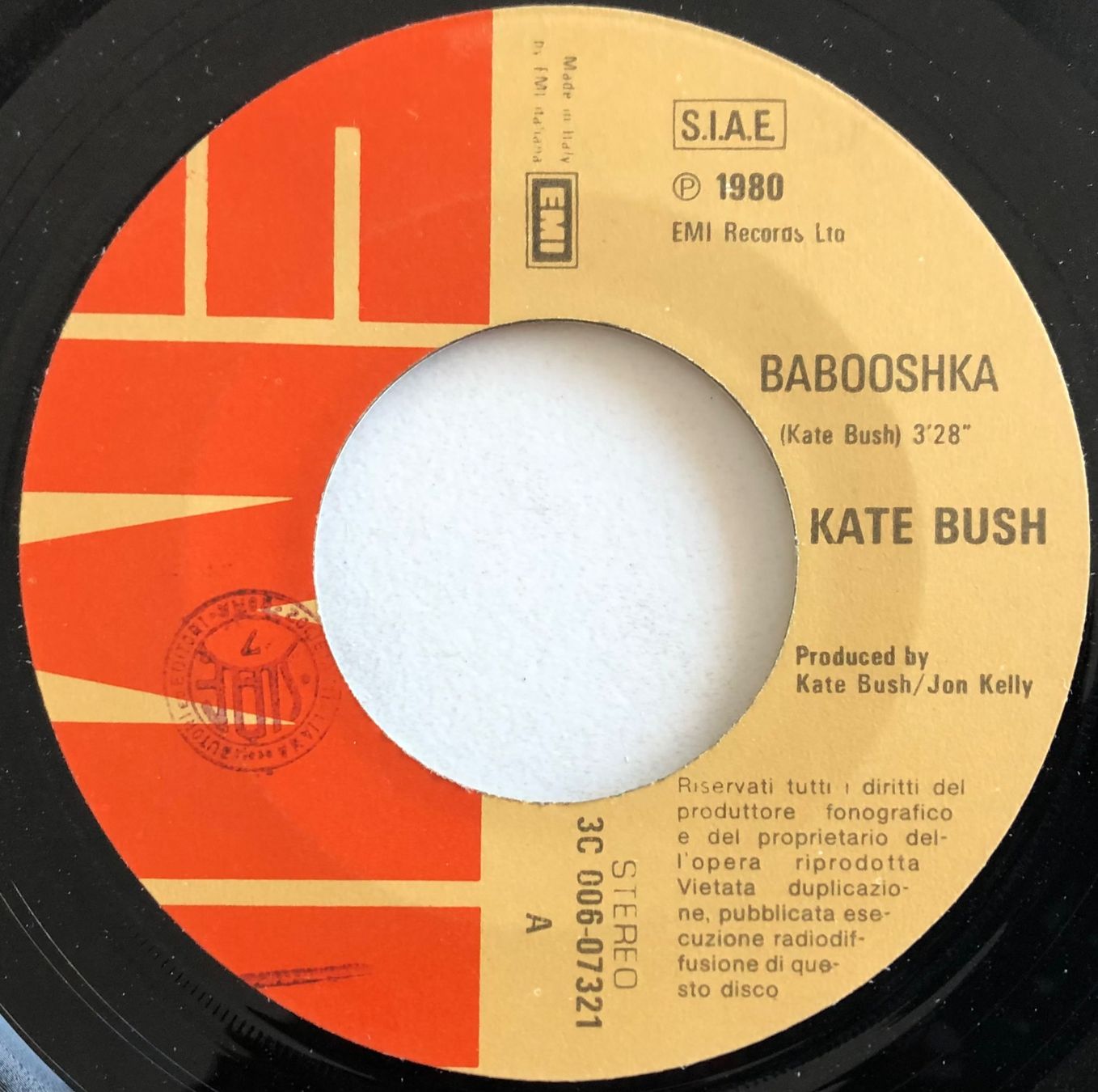 Dischi in vinile: KATE BUSH - BABOOSHKA – Usato da Poliez-Pittet venduto da Newtown-Records 2
