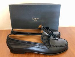 LARIO Nappa Lederschuhe (43 1/2) Mokassin Blau Made in Italy