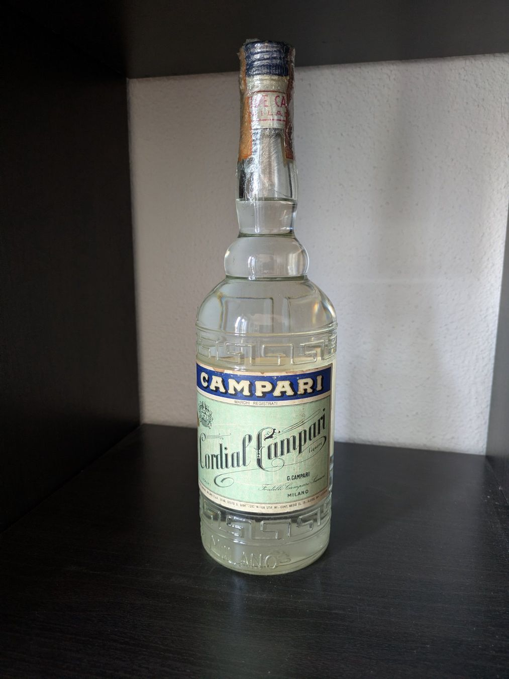 Bevande alcoliche: Campari Cordial 1970s – Nuovo e nell'imballaggio originale da Zürich venduto da Vintage_Spirits_Shop