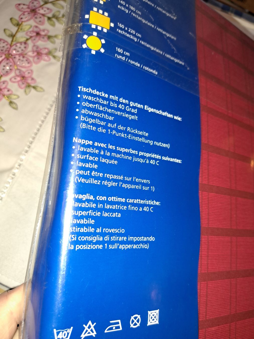 Sonstige Tischwäsche: Neue Tischdecken, 160 cm Durchmesser, – Neu und originalverpackt aus Kölliken von Upcycling-by-Mc-TAM 1