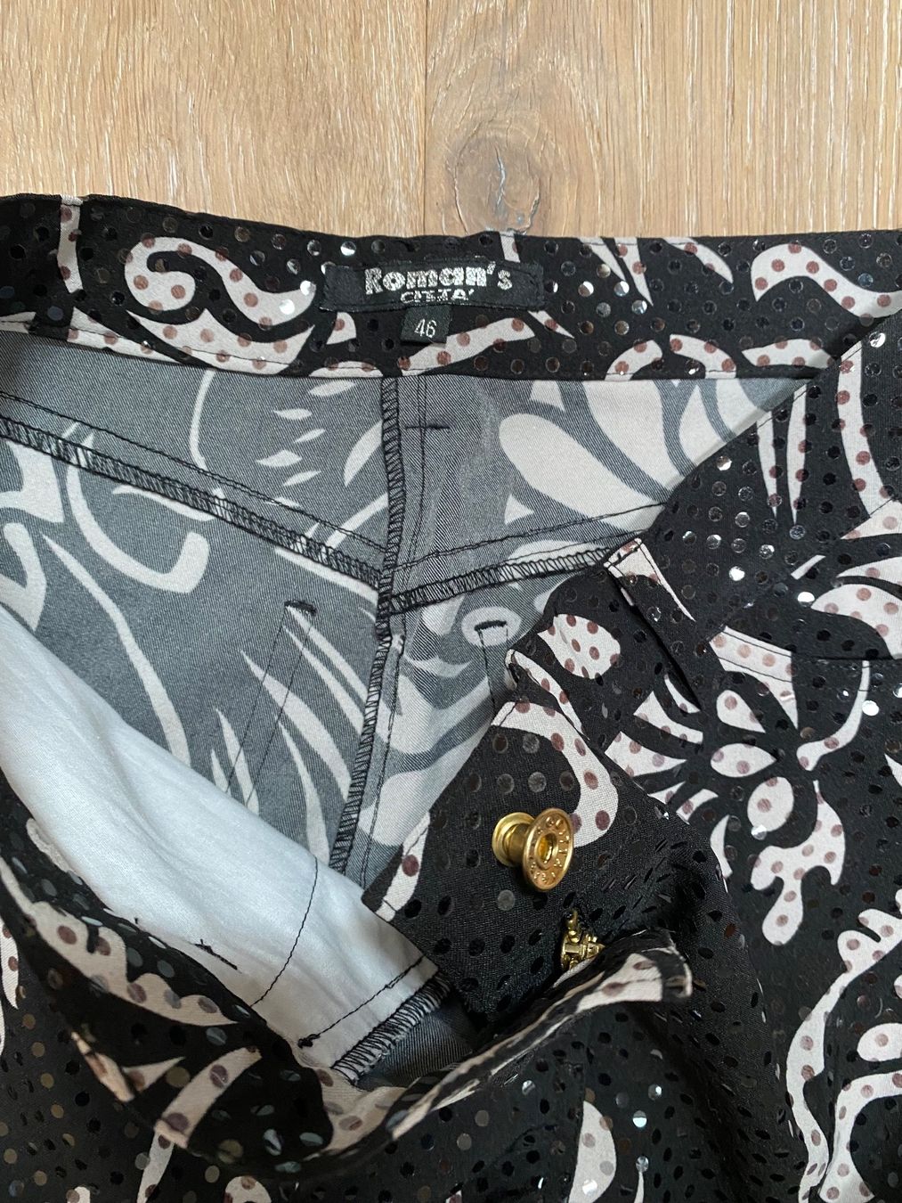 Pantaloni: Great vintage stretch sequined trousers. IT46 – Usato da Grund b. Gstaad venduto da PlageNeige 3