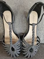 Eleganti sandali neri e argento Alesya, numero 37, nuove!