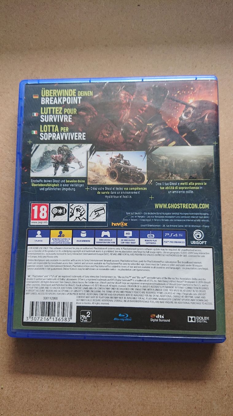 Jeux: Ghost Recon Breakpoint PS4 - – D'occasion à Chur par FreakofRarity 1