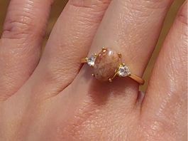 ☀️ Verstellbarer Sonnenstein-Ring mit Zirkonia ✨