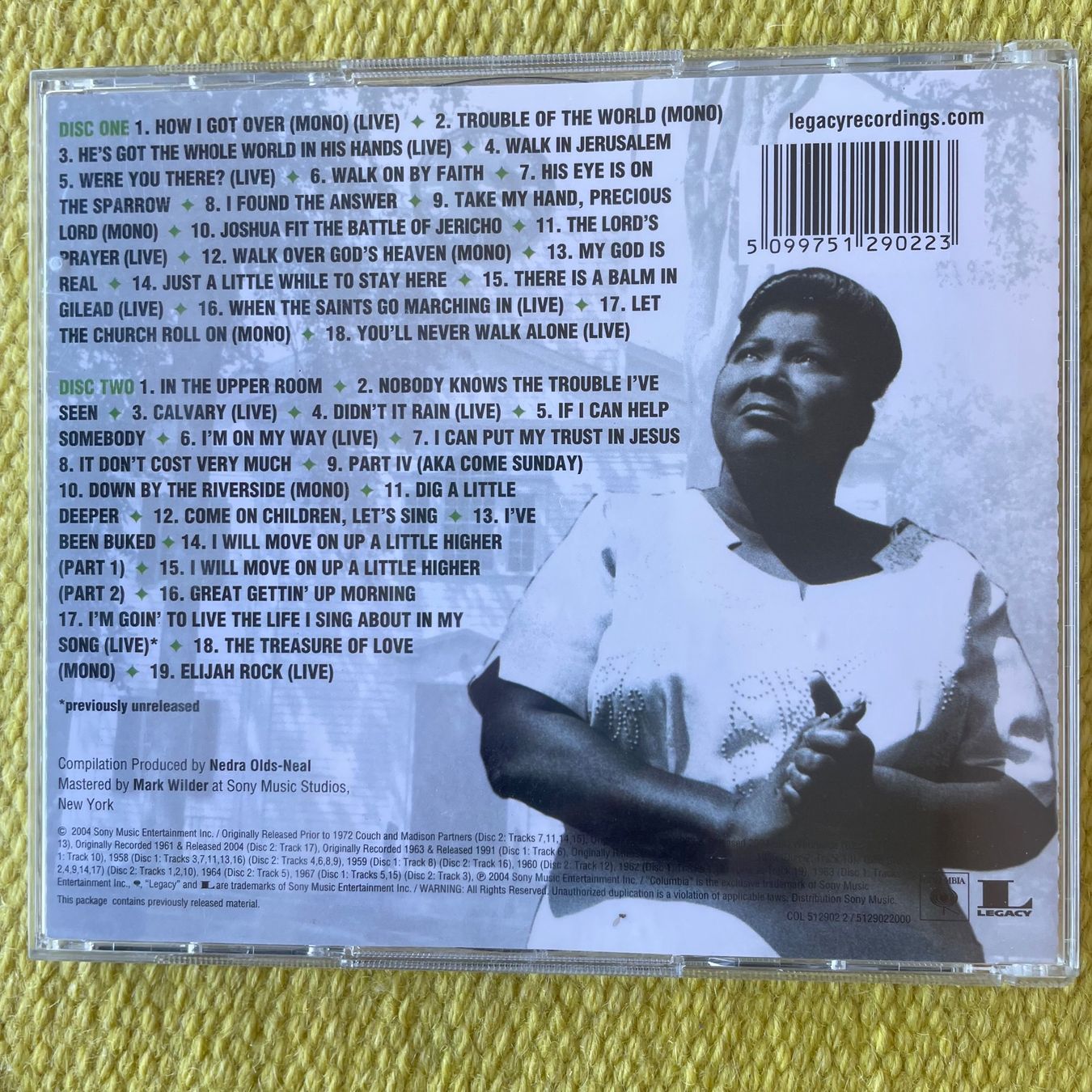 CD: MAHALIA JACKSON-2CD THE ESSENTIAL – Usato da Rorschacherberg venduto da CD-Roli 1