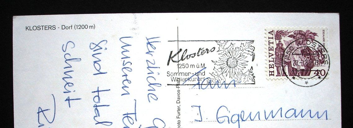 Cartes postales: KLOSTERS DORF – D'occasion à Jona par philajona 1