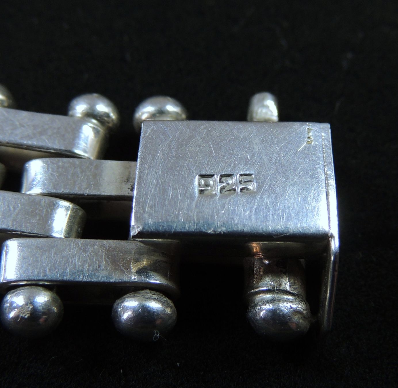 Bracciali & Braccialetti: Massives Silber 925 brick chain Armband – Usato da Waldenburg venduto da schaller707 6