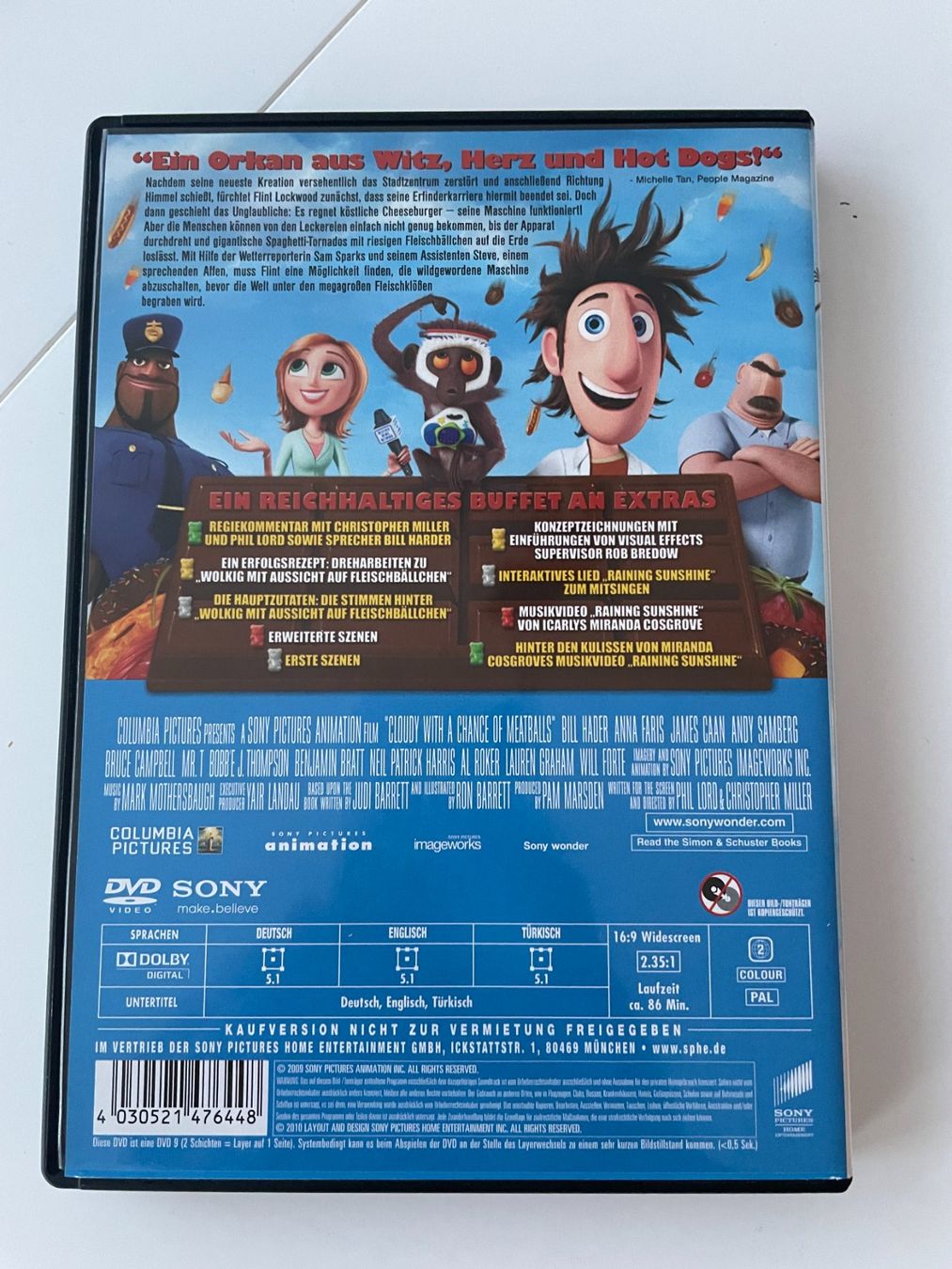 Alle DVDs: DVD "Wolkig mit Aussicht auf Fleischbällchen" – Neu (gemäss Beschreibung) aus Lachen SZ von portbrin 1