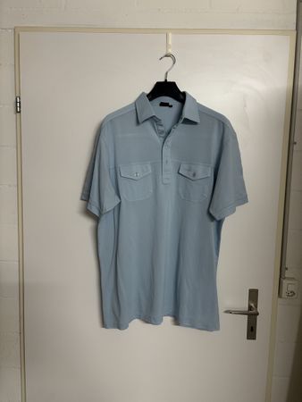 Herren Polohemd hellblau Grösse XL Zustand gut