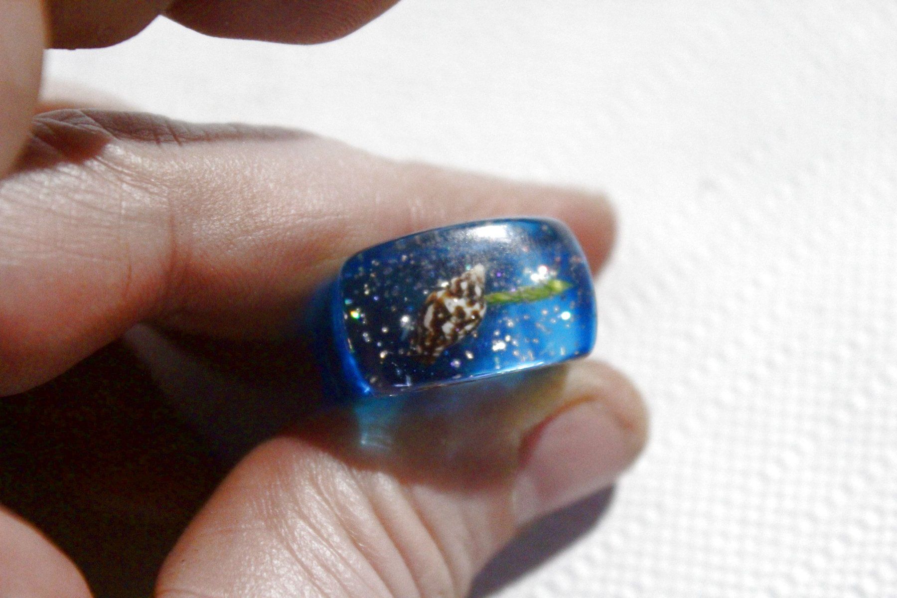 Anelli: Vintage Space-Age - Ring mit Muschel, Seestern, Seeigel, usw – Nuovo (secondo la descrizione) da Bern venduto da Vitaneuf 6