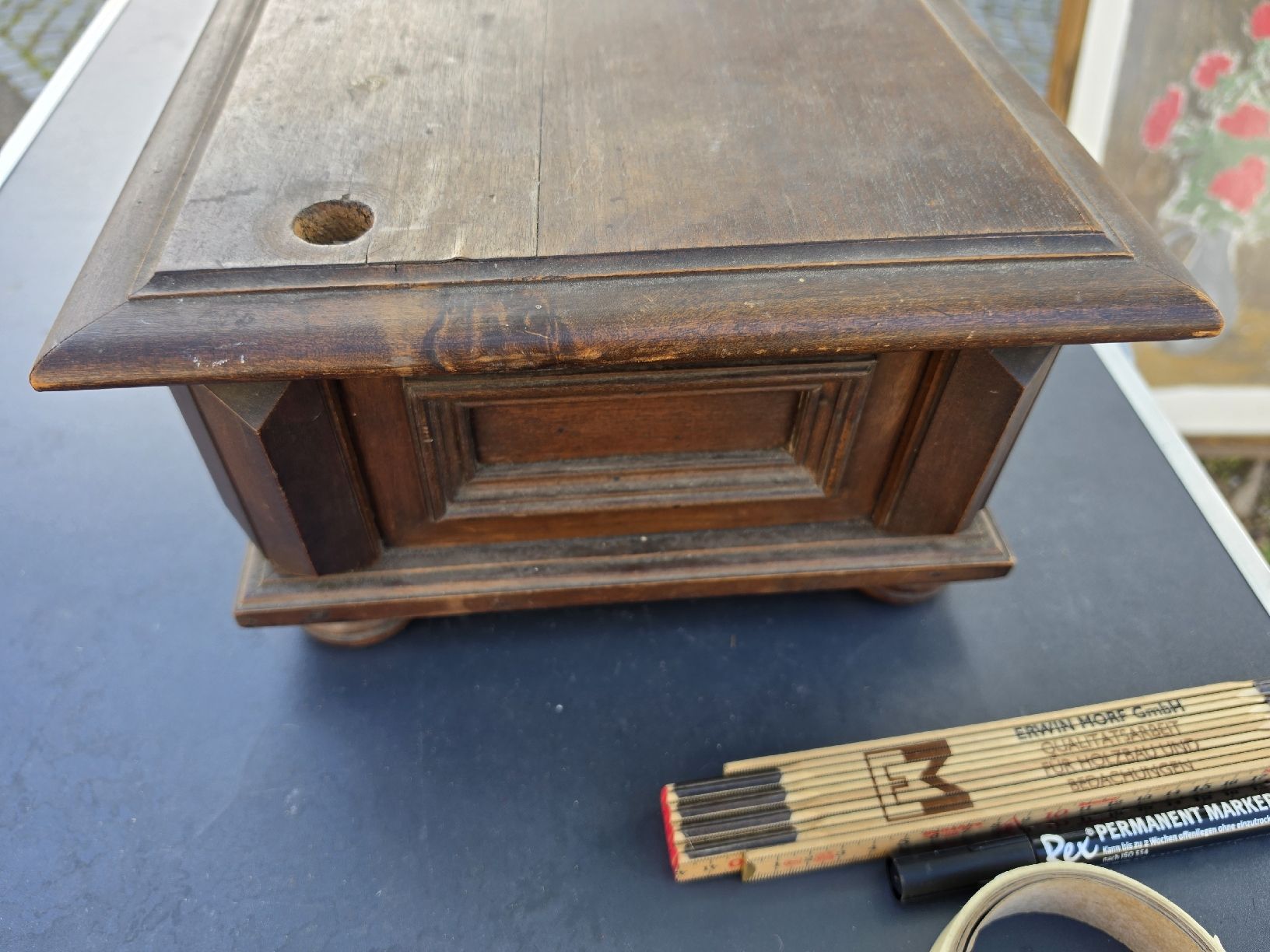 Cassapanche: Holzschatulle mit Schublade antiker Stil – Usato da Mettlen venduto da elios0888 3