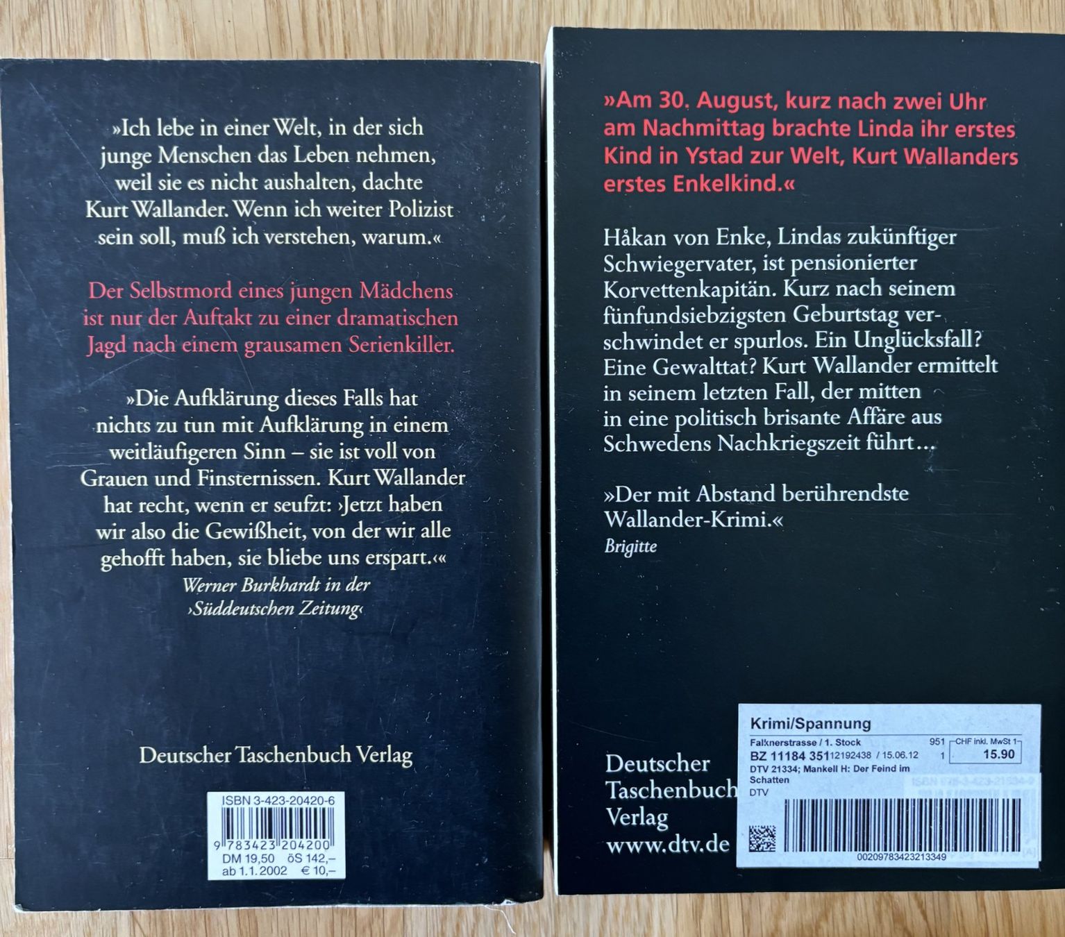 Libri: Henning Mankell Krimi-Set, 8 Bücher – Usato da Riehen venduto da martinaaebersold 2