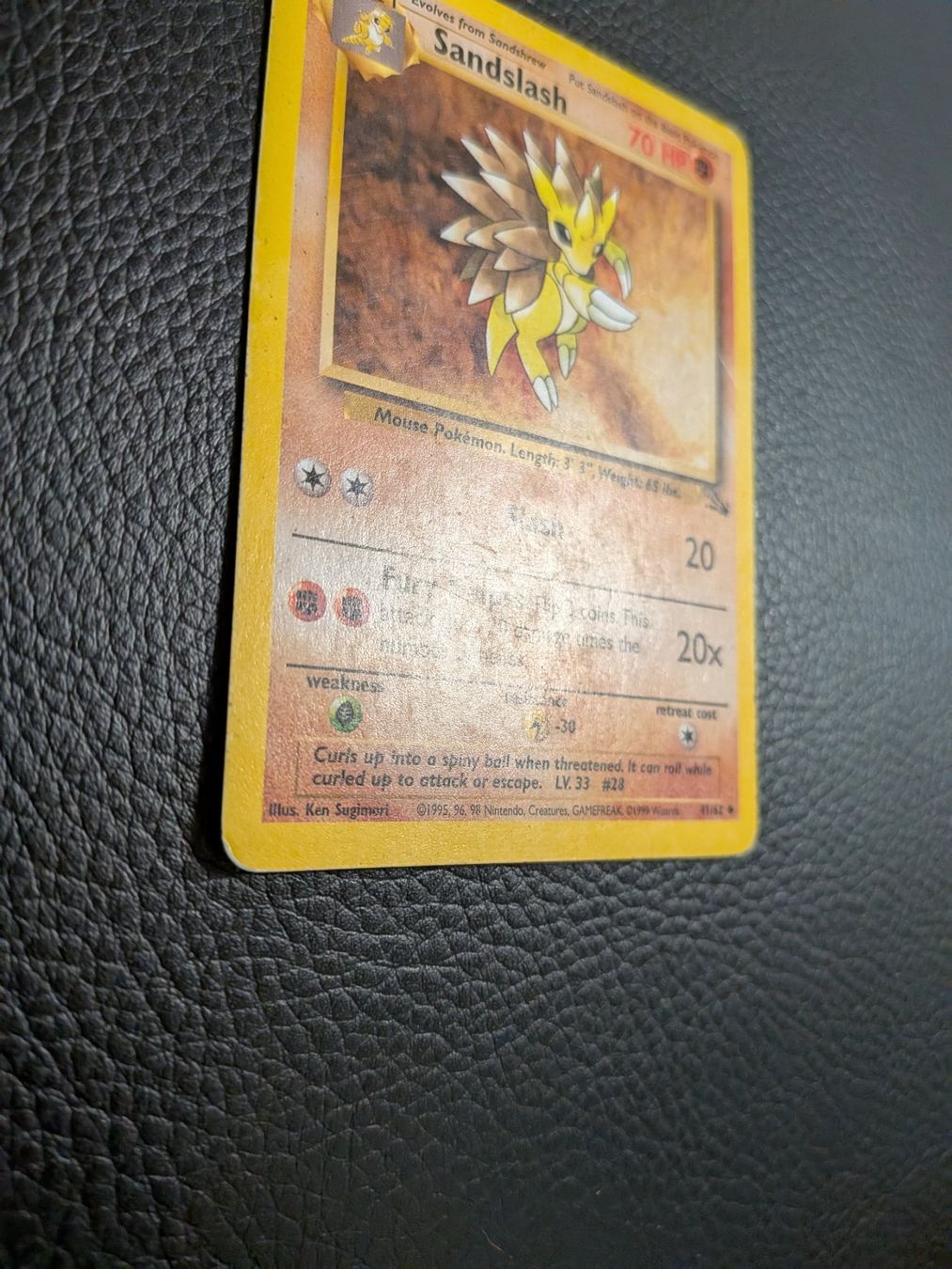 Pokémon Carte collezionabili: Fossil Sandslash 41/62 Ab 1 – Usato da Paradiso venduto da Pkmn10 1