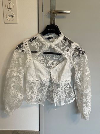 Bluse aus Spitze