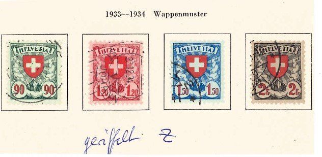 Tutti i francobolli: Wappenmuster mit 3er-Streifen – Usato da Bellach venduto da qsearch 1