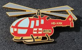 GG077 - Pin REGA Helikopter goldig  Nr. 175