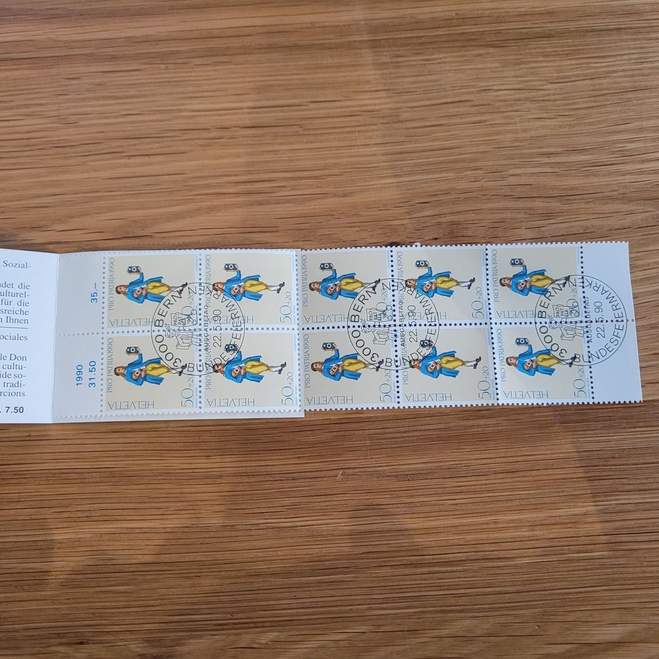 Tous les timbres: Markenheftchen Carnet De Timbre pro Patria 1990 – D'occasion à Biel/Bienne par Destockweb 2