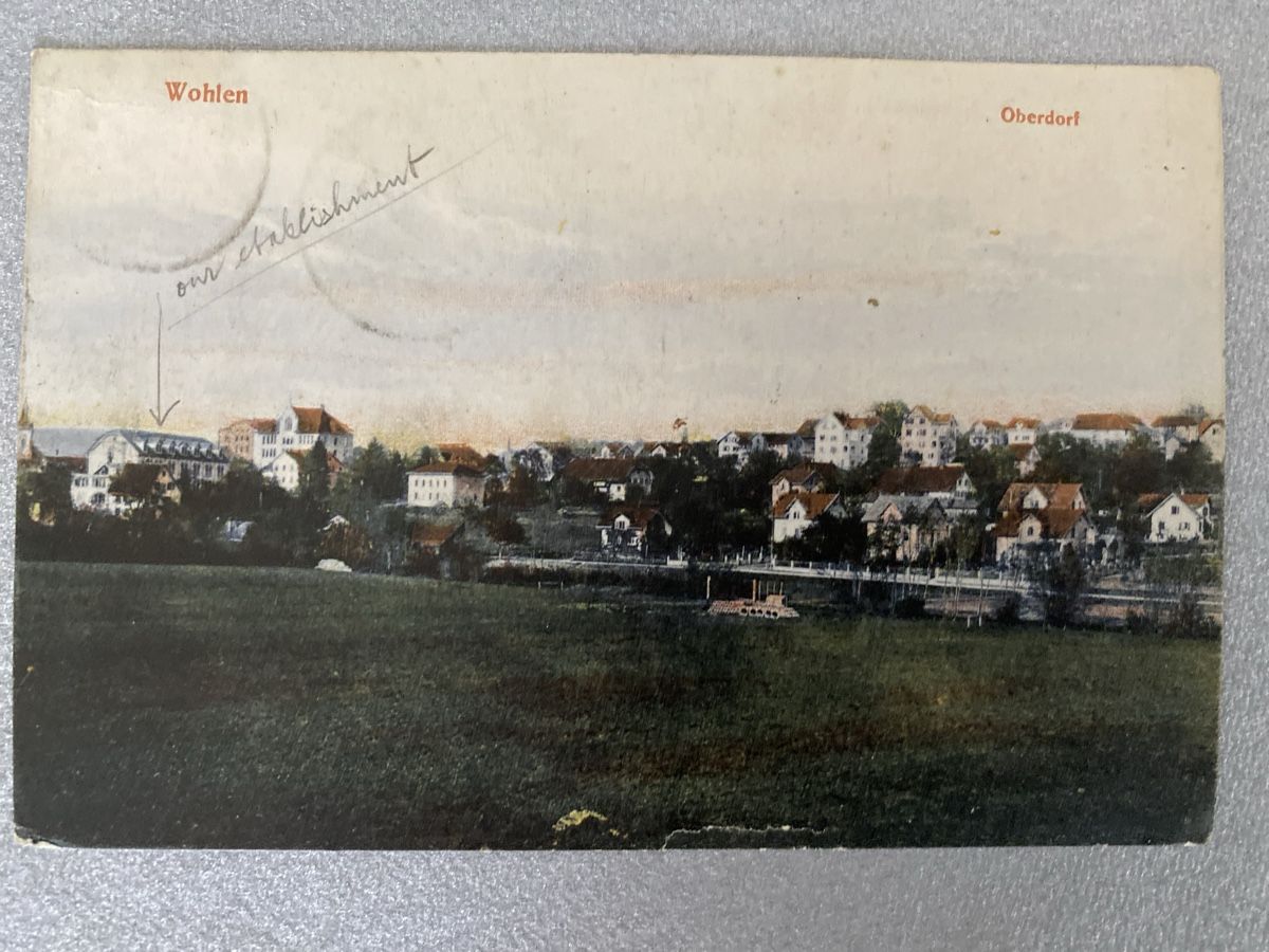 Ansichtskarten: Postkarte Wohlen 1908 – Gebraucht aus Mülligen von Flockenstiel