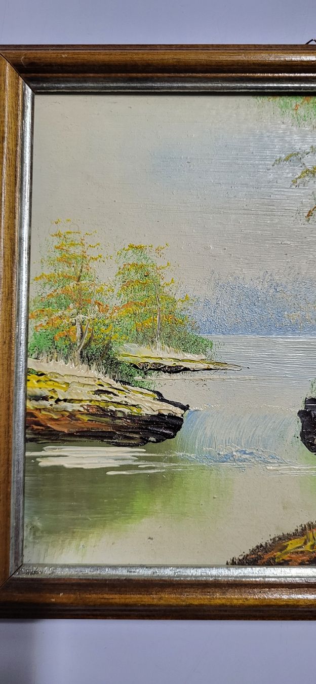 Dipinti: Schönes gemälde Landschaft/Fluss/See – Usato da Figino venduto da mayam63 1