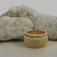 Silberring gelbvergoldt Grösse 59